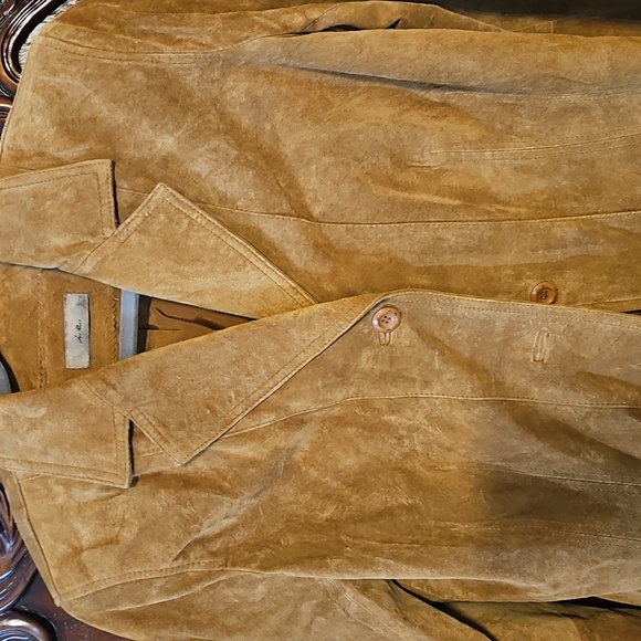 Womens Tan Suede Jacket Macys New M Unworn - Picture 2 of 6
